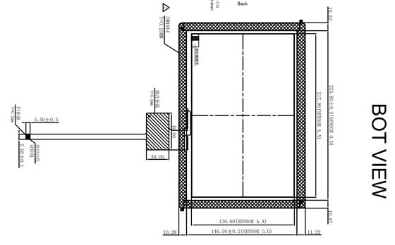 POS G+G 10.1인치 프로젝션 용량 터치 패널