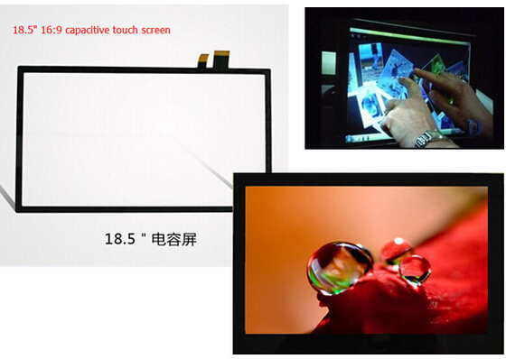 계획된 전기 용량 터치스크린 G + G 또는 G + USB/I2C 공용영역을 가진 F/F